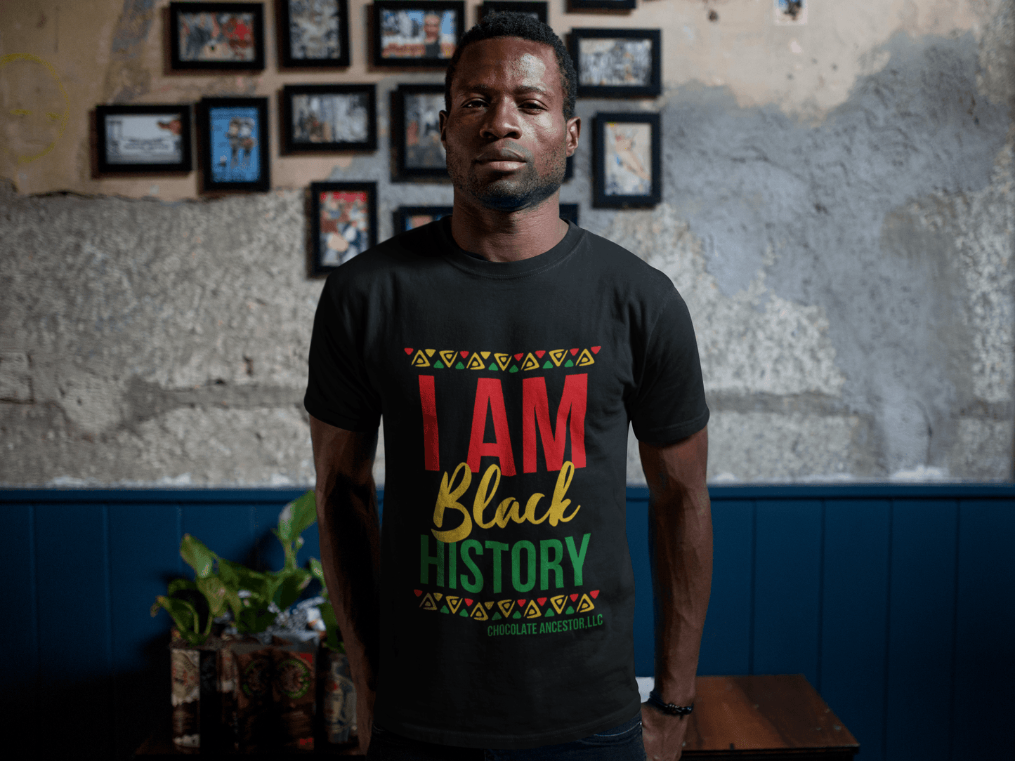 I Am Black History Short-Sleeve Unisex T-Shirt - Chocolate Ancestor