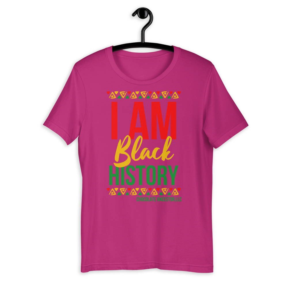 I Am Black History Short-Sleeve Unisex T-Shirt - Chocolate Ancestor