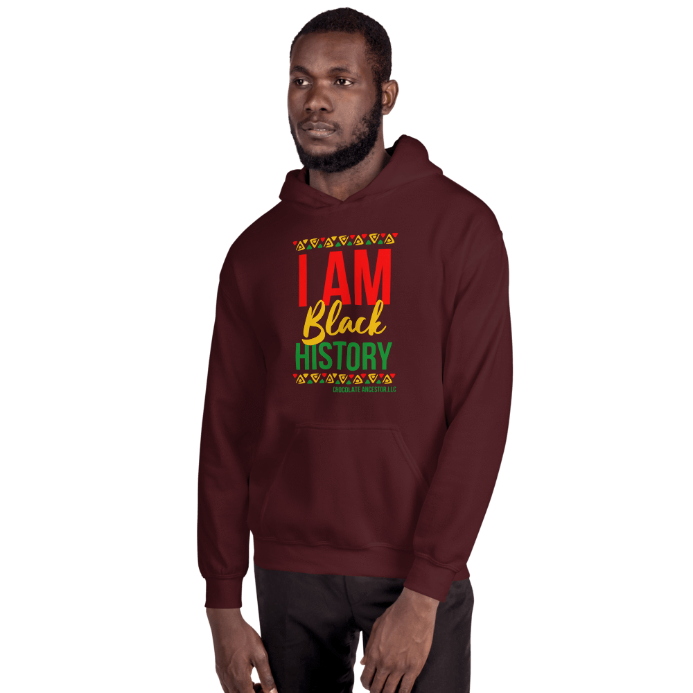 I Am Black History Unisex Hoodie - Chocolate Ancestor