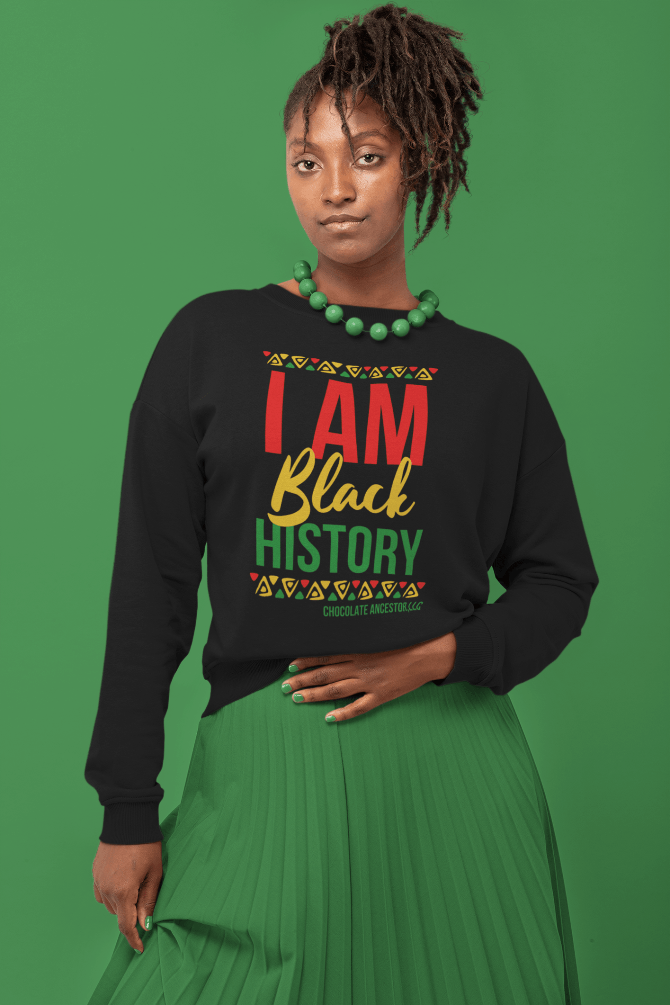 I Am Black History Unisex Sweatshirt - Chocolate Ancestor