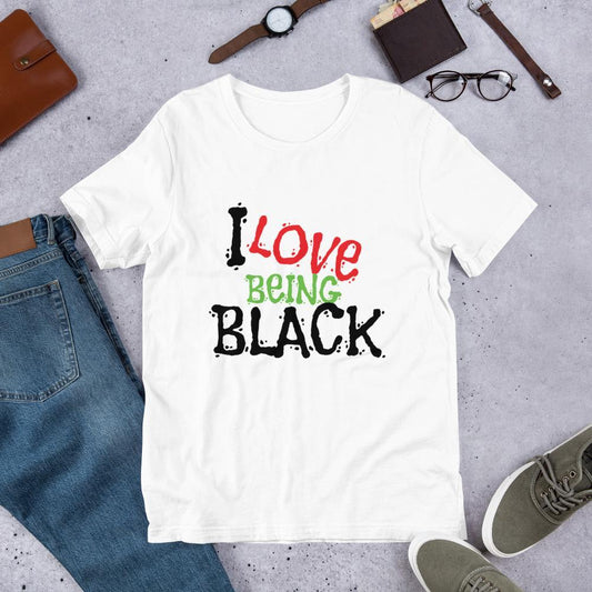 I Love Being Black (Flavors) Short-Sleeve Unisex T-Shirt - Chocolate Ancestor