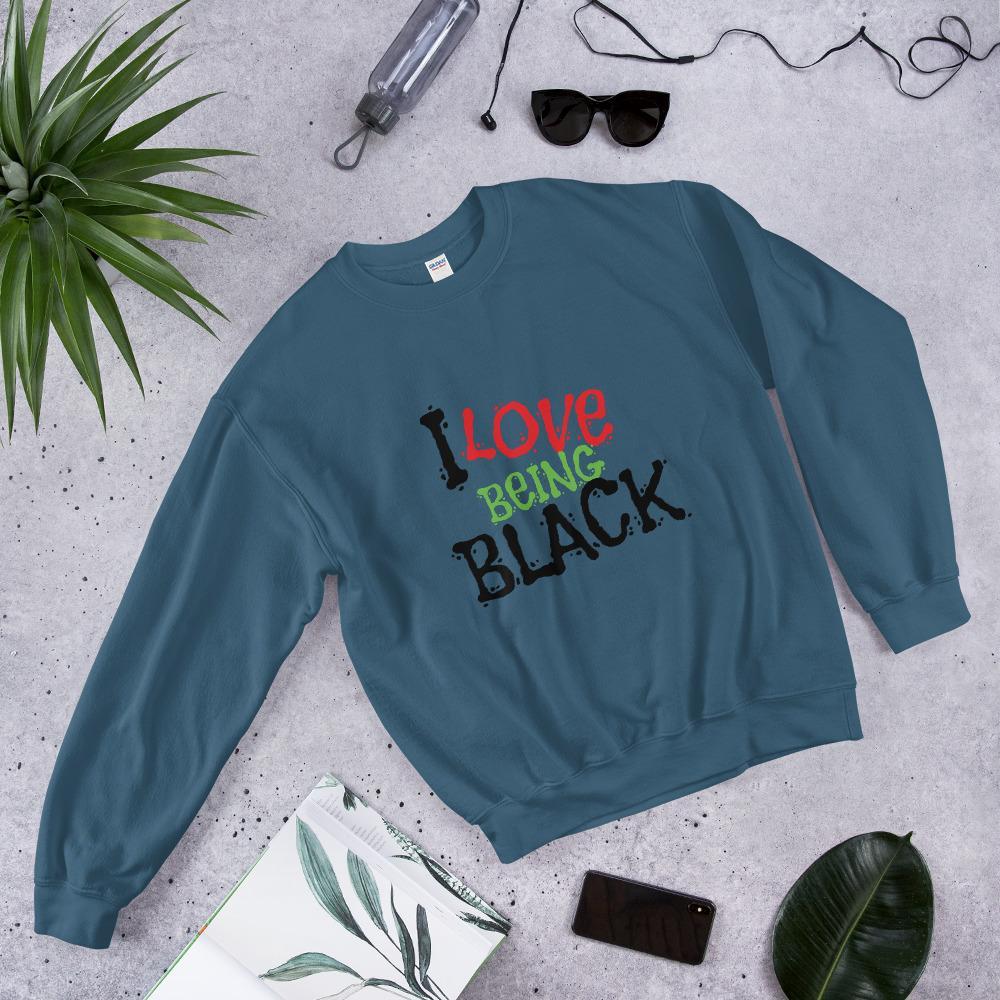 I Love Being Black (Flavors) Sweatshirt (Unisex) - Chocolate Ancestor