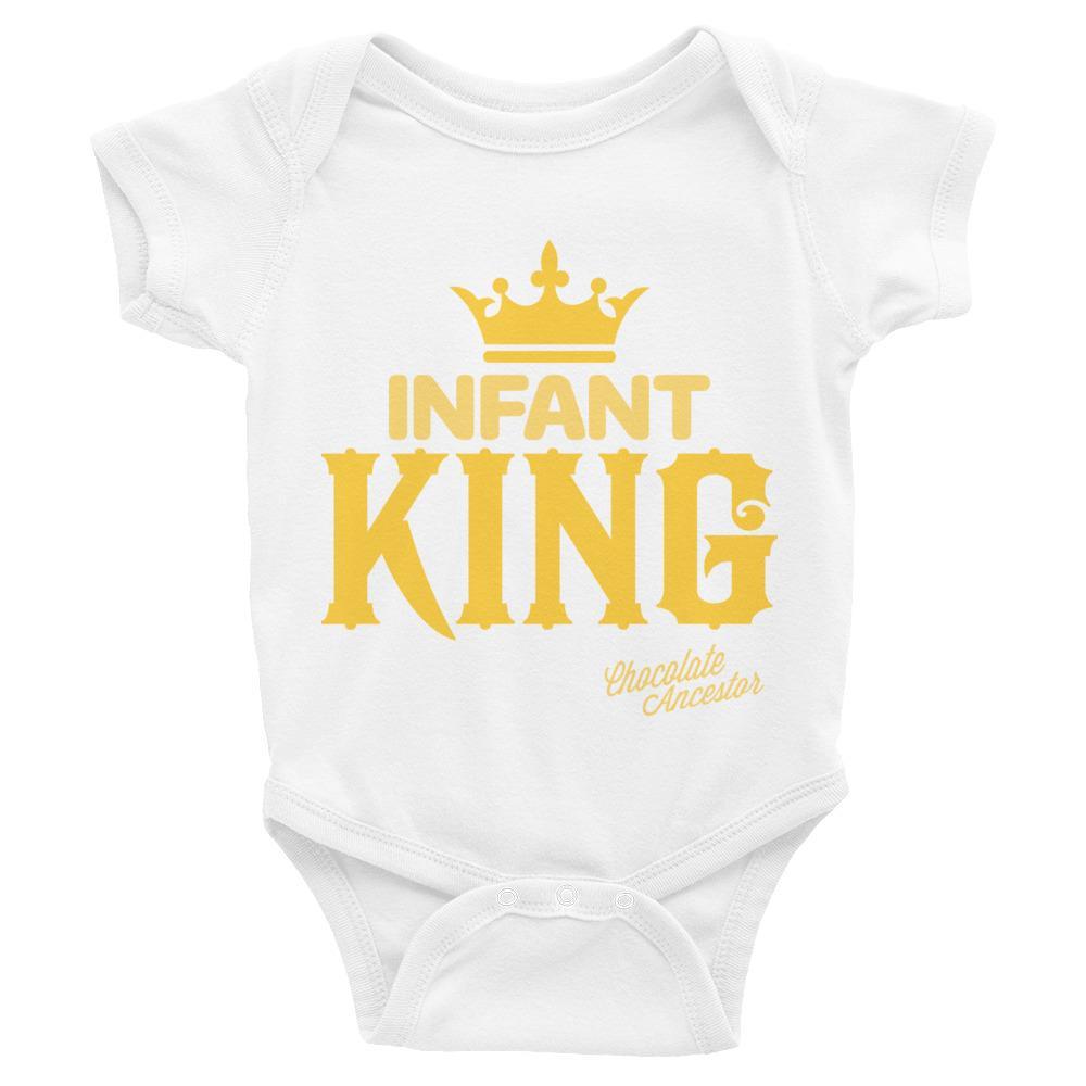 Infant King w/Crown Infant Bodysuit - Chocolate Ancestor