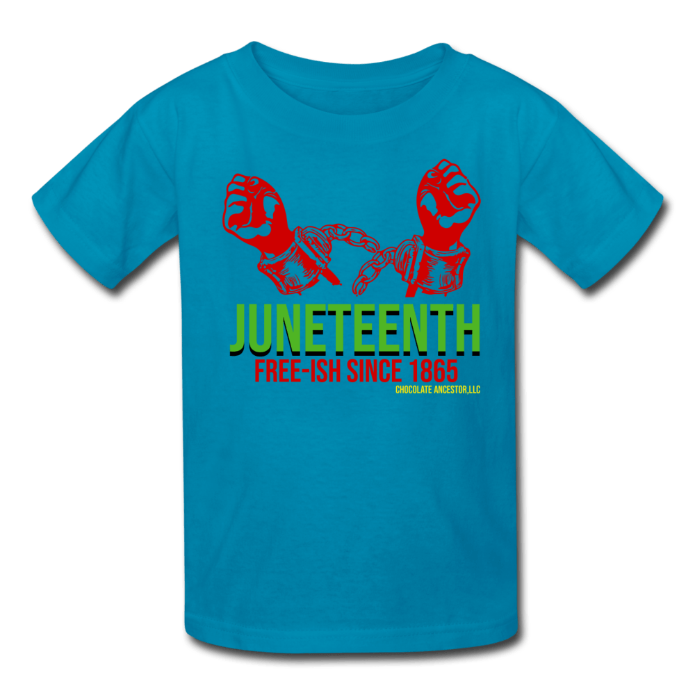 Juneteenth Free-ish Since 1865 Kids' T-Shirt - Chocolate Ancestor