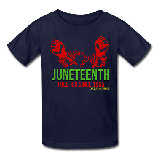 Juneteenth Free-ish Since 1865 Kids' T-Shirt - Chocolate Ancestor