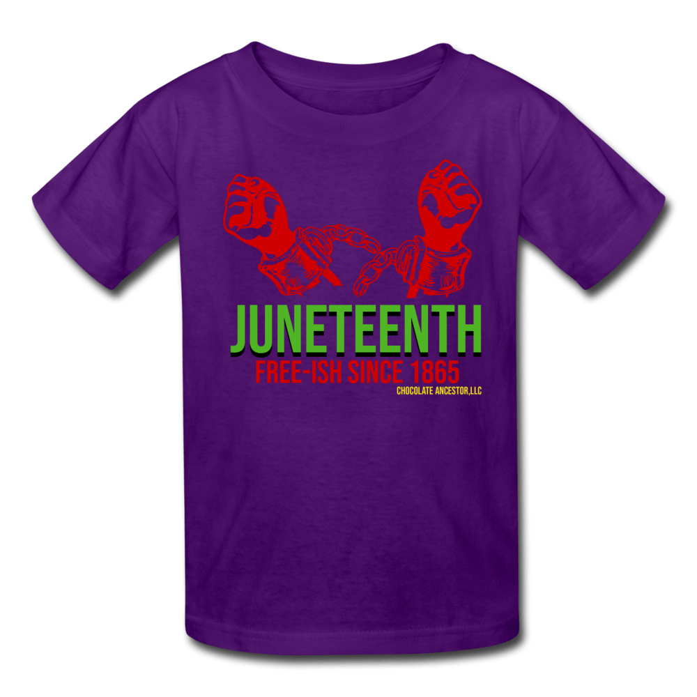 Juneteenth Free-ish Since 1865 Kids' T-Shirt - Chocolate Ancestor