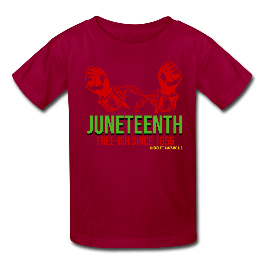 Juneteenth Free-ish Since 1865 Kids' T-Shirt - Chocolate Ancestor