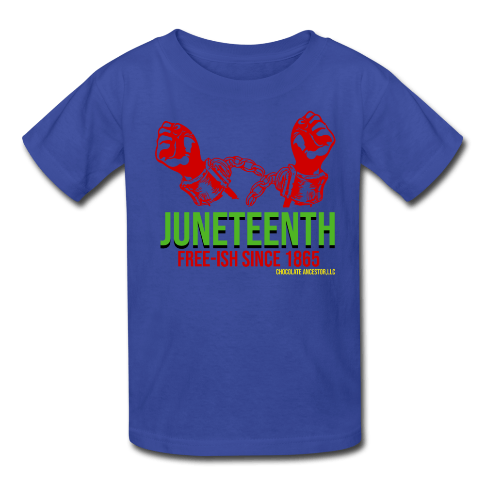 Juneteenth Free-ish Since 1865 Kids' T-Shirt - Chocolate Ancestor