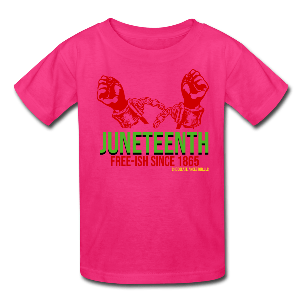 Juneteenth Free-ish Since 1865 Kids' T-Shirt - Chocolate Ancestor