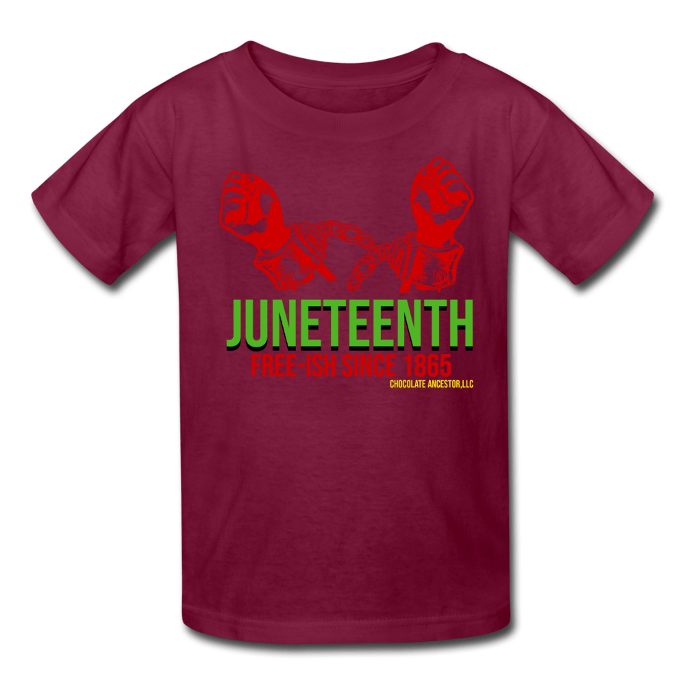 Juneteenth Free-ish Since 1865 Kids' T-Shirt - Chocolate Ancestor