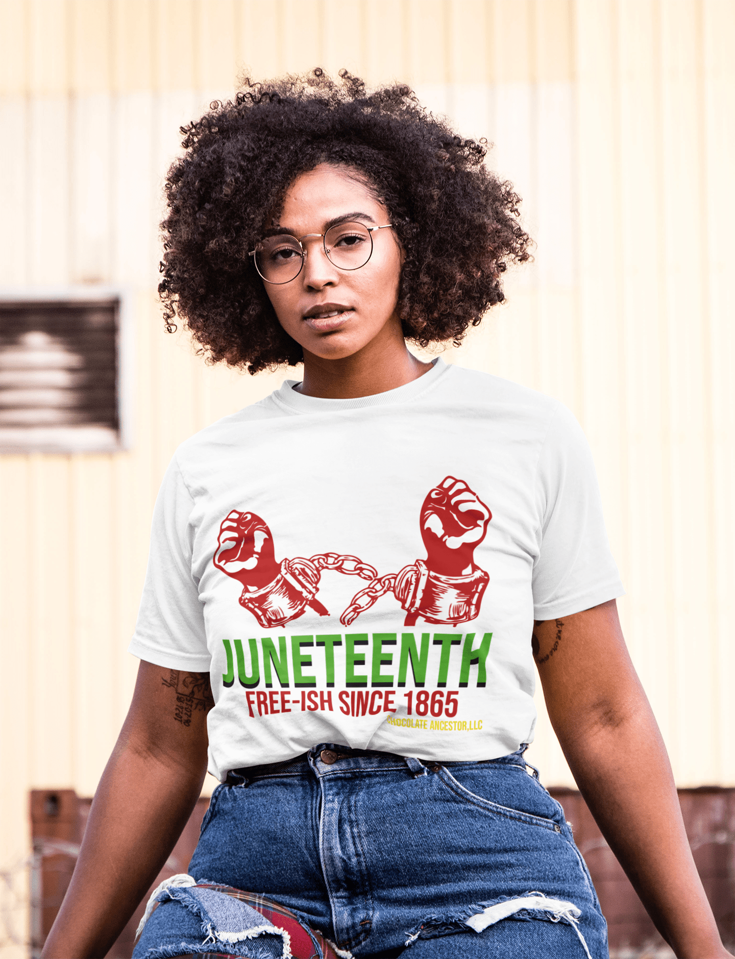 Juneteenth Free-ish Since 1865 Short-Sleeve Unisex T-Shirt - Chocolate Ancestor