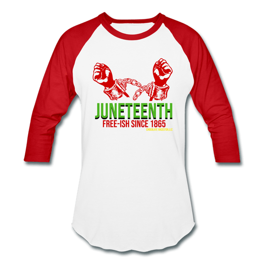 Juneteenth Free-ish Since 1865 Unisex Baseball T-Shirt - Chocolate Ancestor