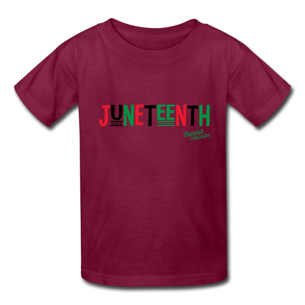 Juneteenth Pan African RBG Kids' T-Shirt - Chocolate Ancestor