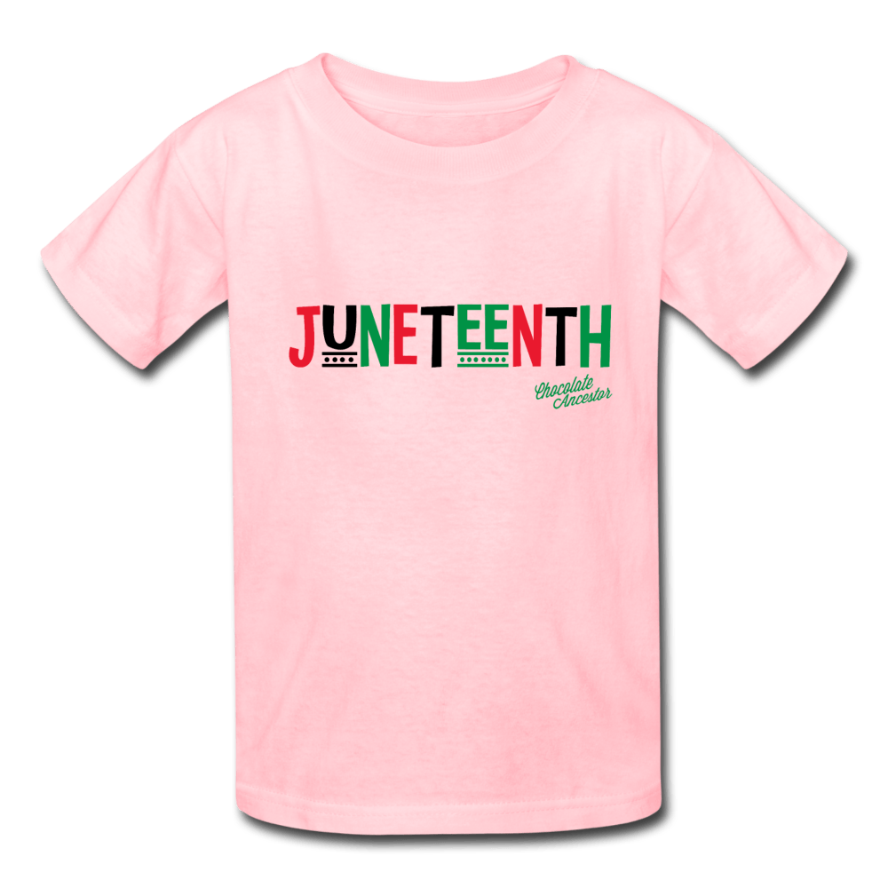 Juneteenth Pan African RBG Kids' T-Shirt - Chocolate Ancestor