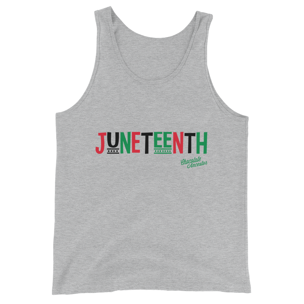 Juneteenth RBG Unisex Tank Top - Chocolate Ancestor