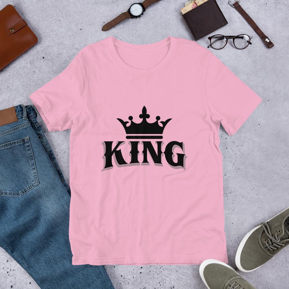 King w/ Crown (Black) Short-Sleeve Unisex T-Shirt - Chocolate Ancestor