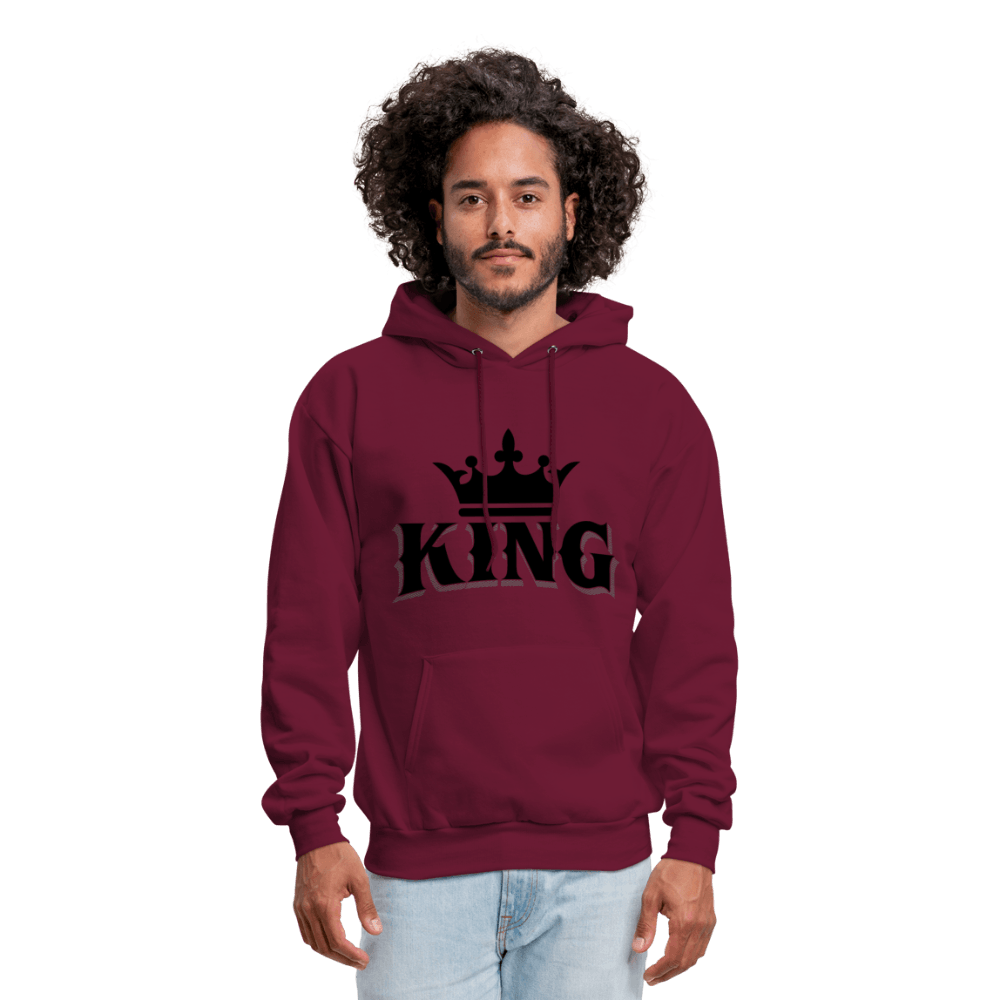 King w/ Crown (Black) Unisex Hoodie (Style 2) - Chocolate Ancestor