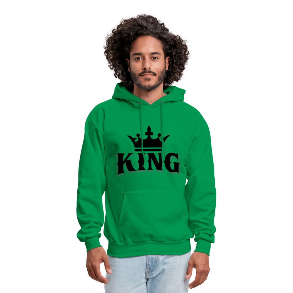 King w/ Crown (Black) Unisex Hoodie (Style 2) - Chocolate Ancestor