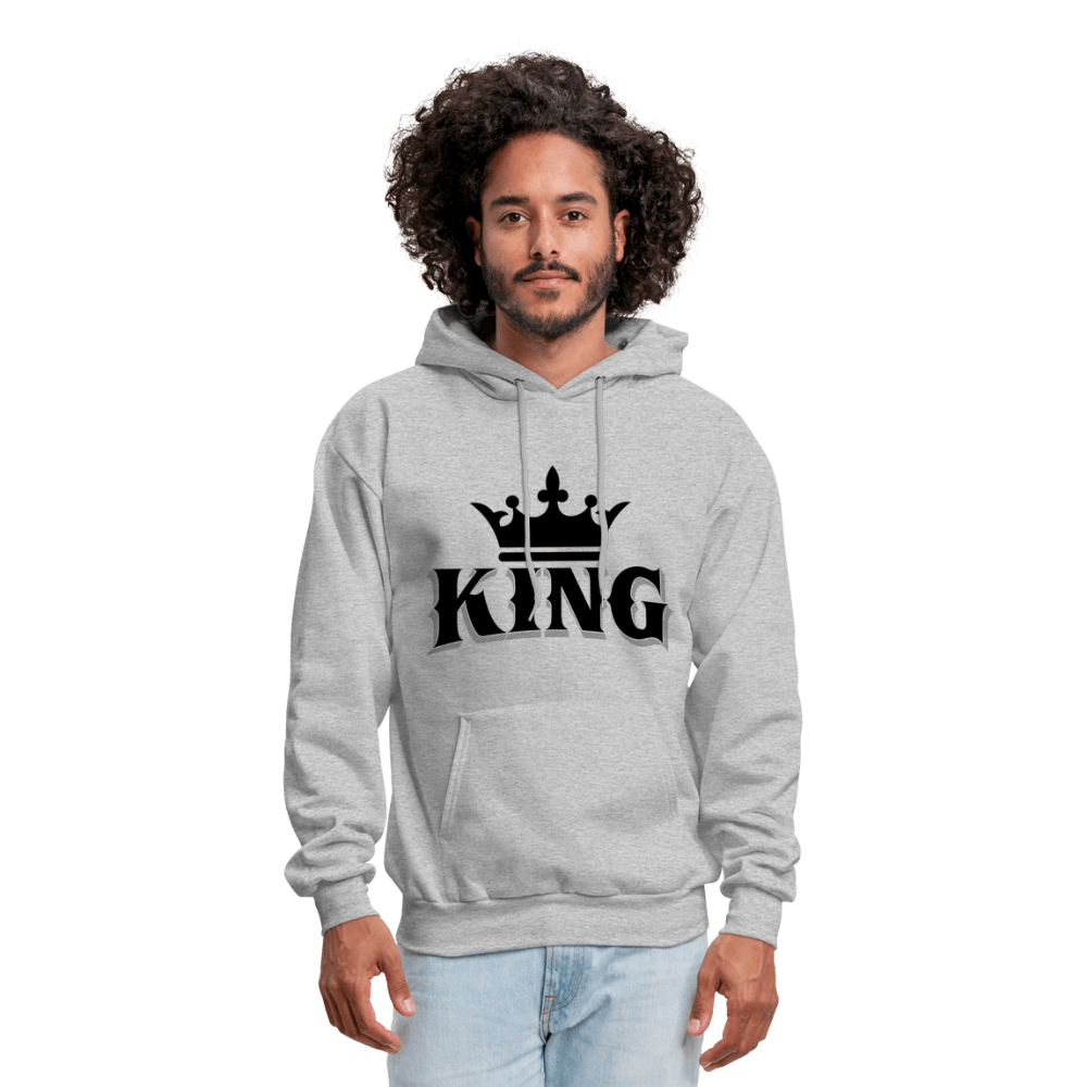 King w/ Crown (Black) Unisex Hoodie (Style 2) - Chocolate Ancestor