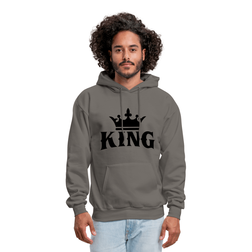 King w/ Crown (Black) Unisex Hoodie (Style 2) - Chocolate Ancestor