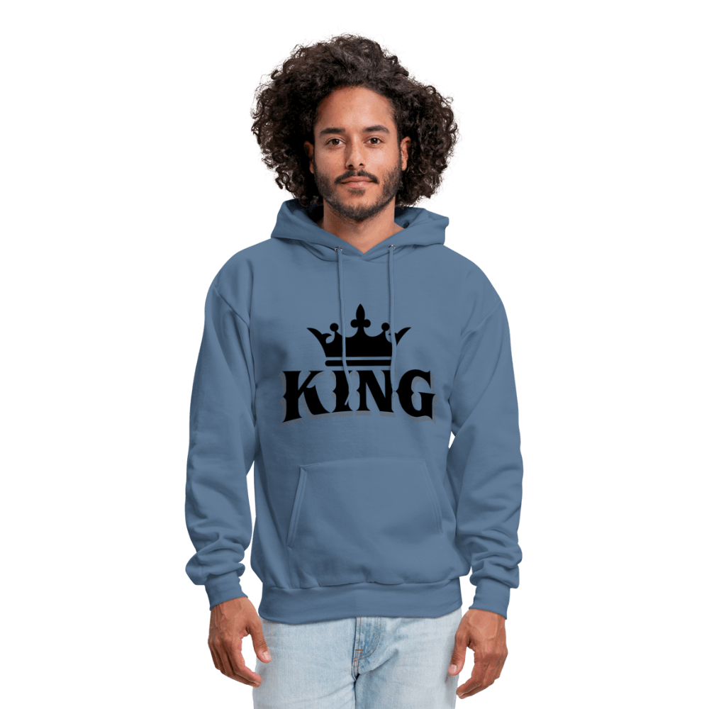 King w/ Crown (Black) Unisex Hoodie (Style 2) - Chocolate Ancestor