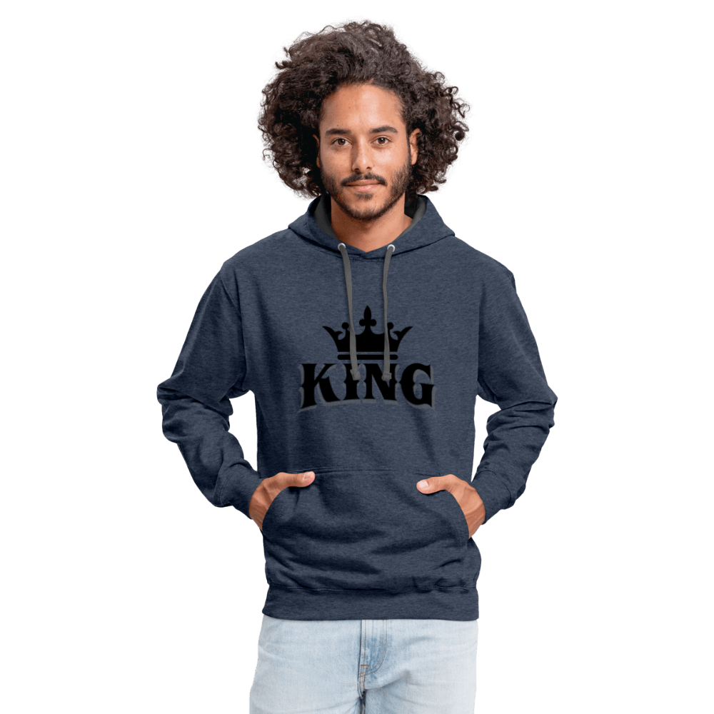 King w/ Crown Contrast Hoodie - Chocolate Ancestor