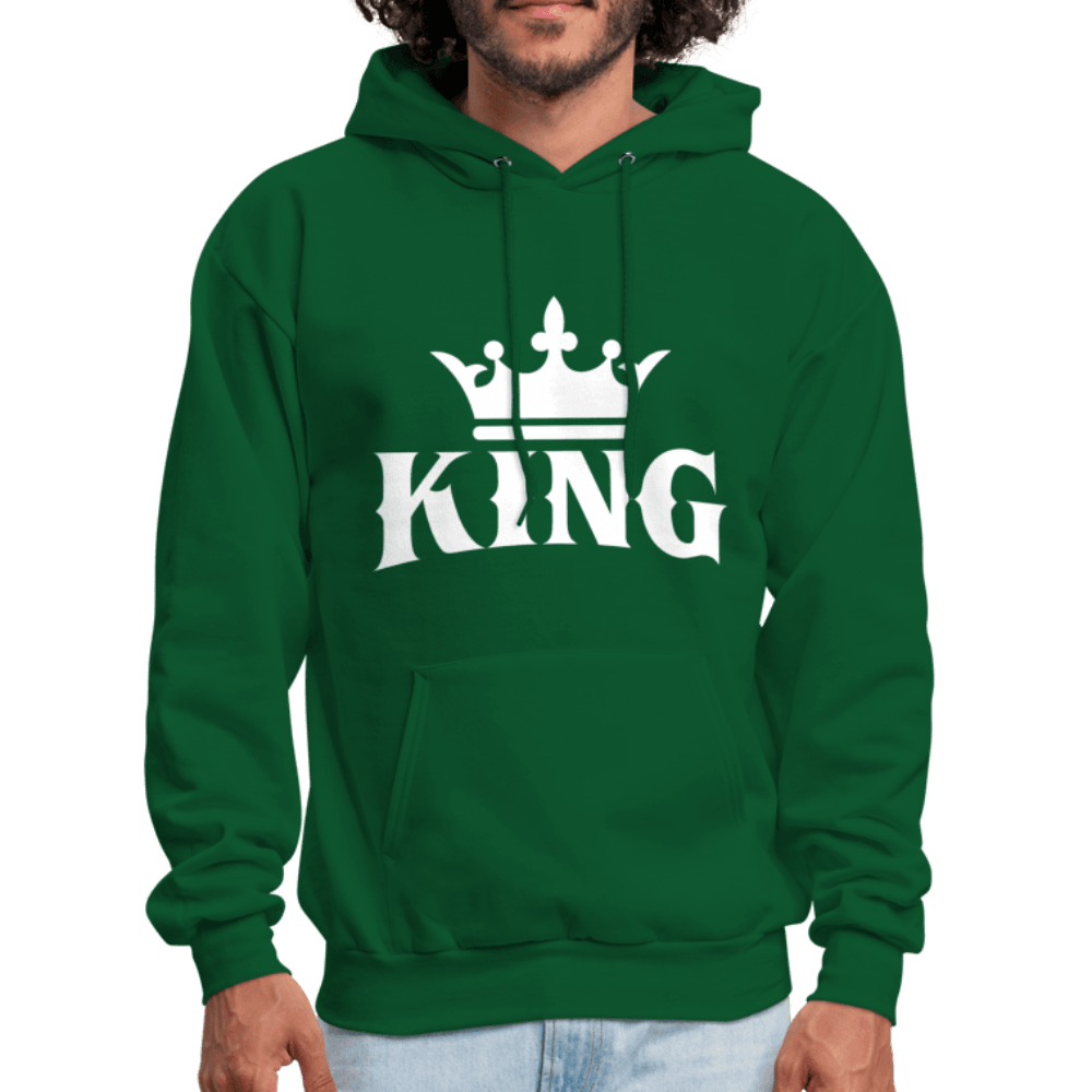 King w/ Crown Unisex Hoodie (Style 2) - Chocolate Ancestor