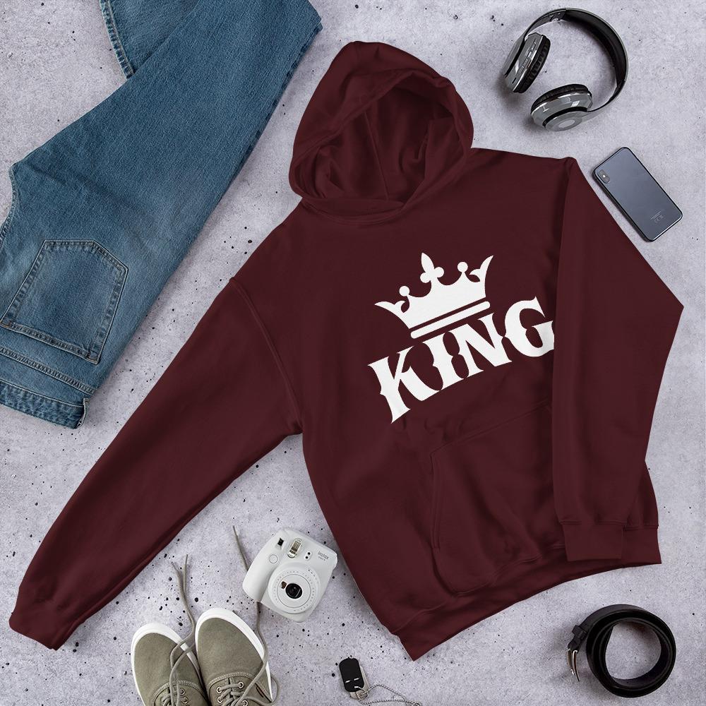 King w/Crown Hooded Sweatshirt - Chocolate Ancestor