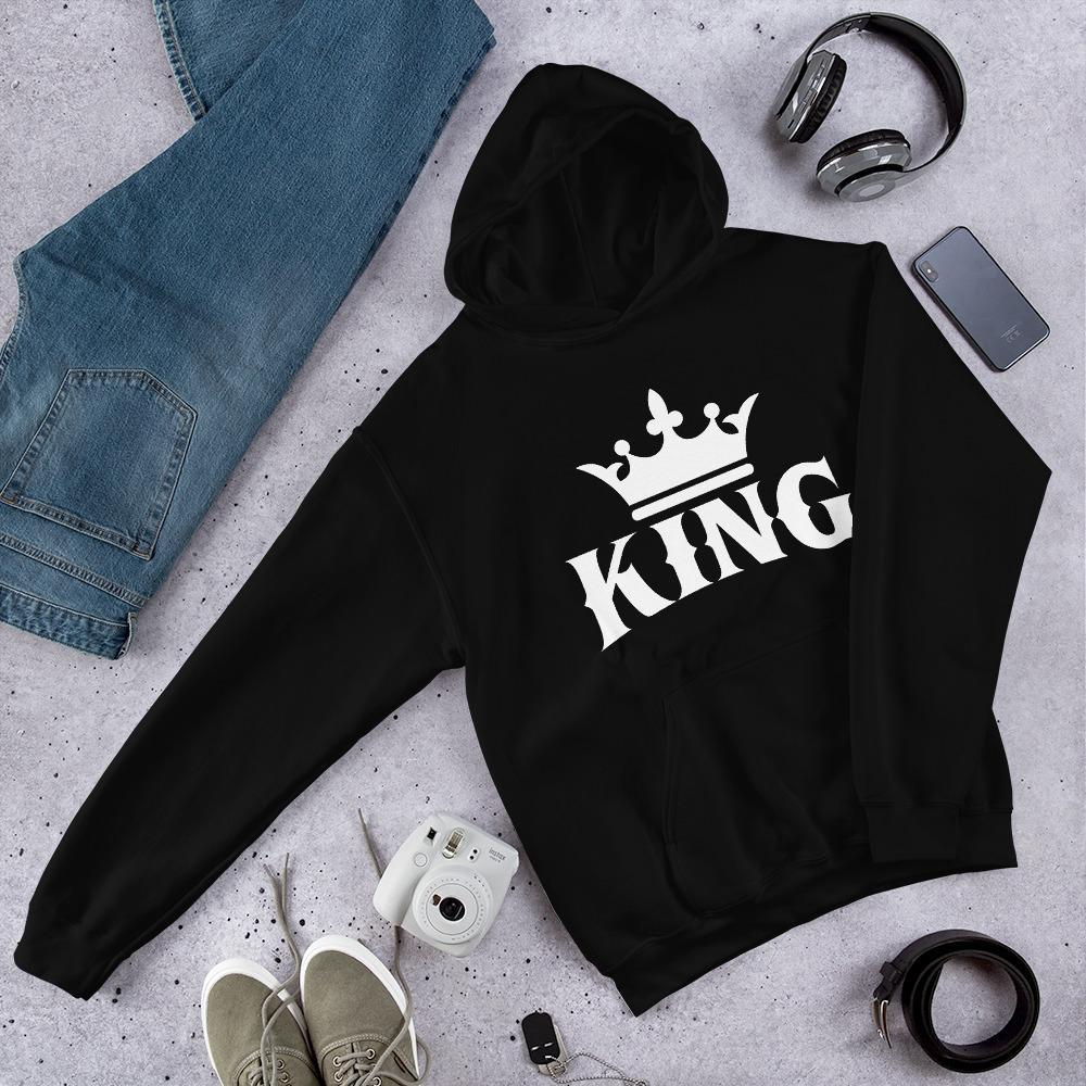 King w/Crown Hooded Sweatshirt - Chocolate Ancestor