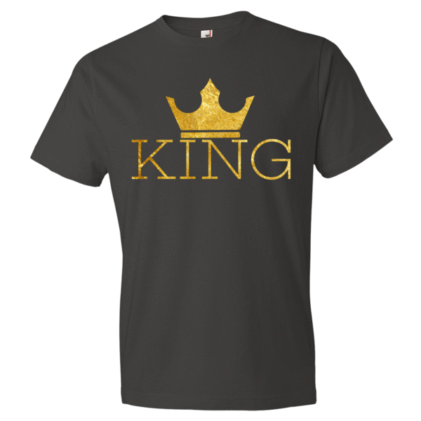 King w/crown Men's Short sleeve t-shirt - Chocolate Ancestor