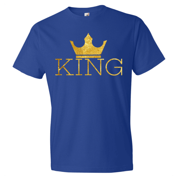 King w/crown Men's Short sleeve t-shirt - Chocolate Ancestor