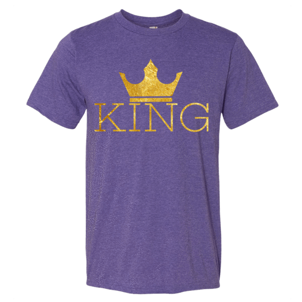 King w/crown Men's Short sleeve t-shirt - Chocolate Ancestor