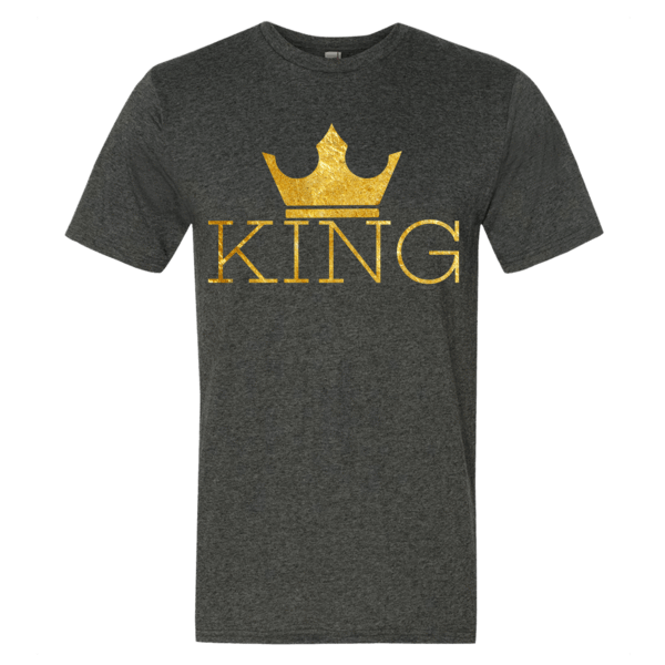 King w/crown Men's Short sleeve t-shirt - Chocolate Ancestor