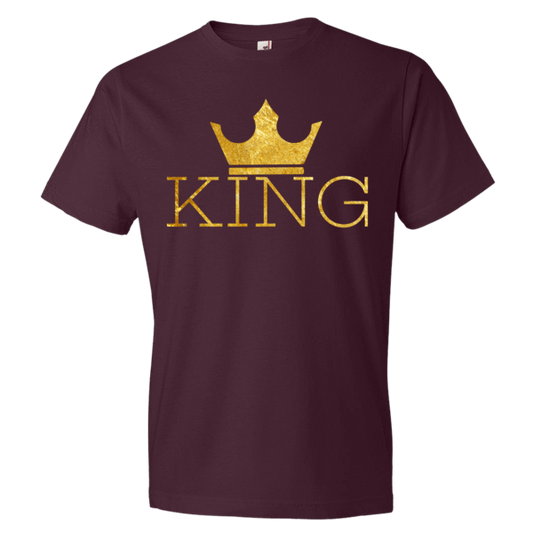 King w/crown Men's Short sleeve t-shirt - Chocolate Ancestor