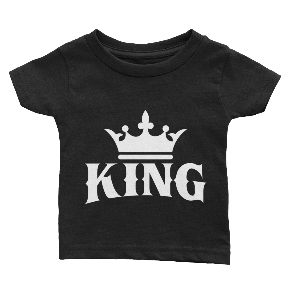 King (White) Infant Tee - Chocolate Ancestor