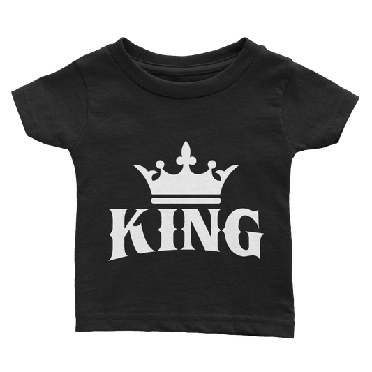 King (White) Infant Tee - Chocolate Ancestor