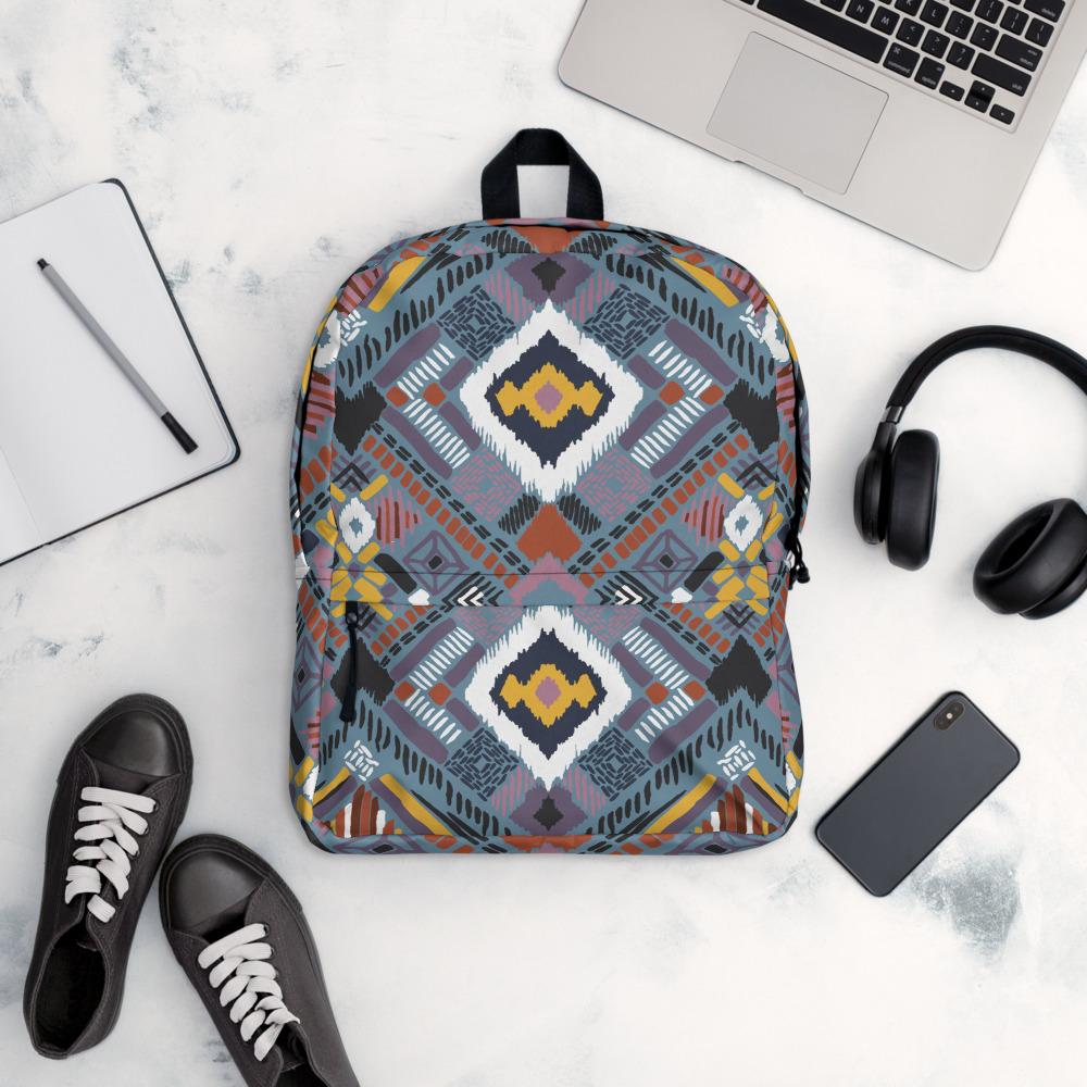 Lupine Boho Tribal Backpack - Chocolate Ancestor