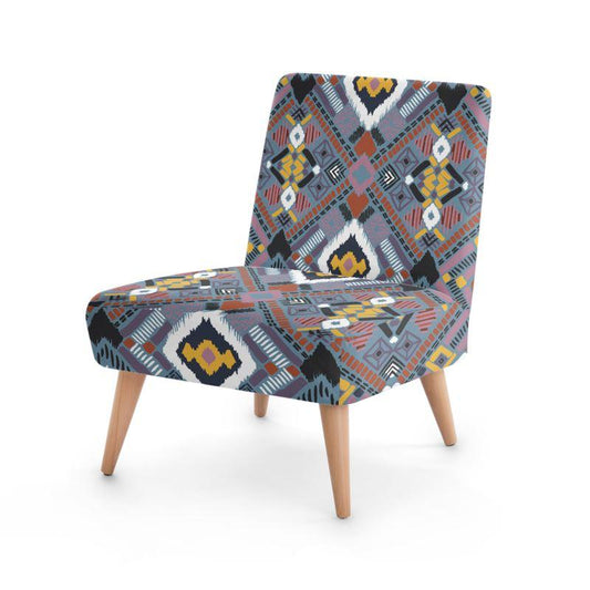 Lupine Tribal Boho Occasional Chair - Chocolate Ancestor