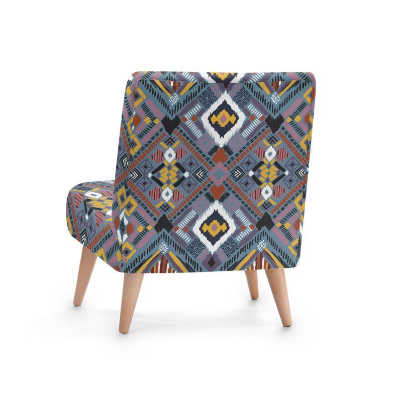 Lupine Tribal Boho Occasional Chair - Chocolate Ancestor