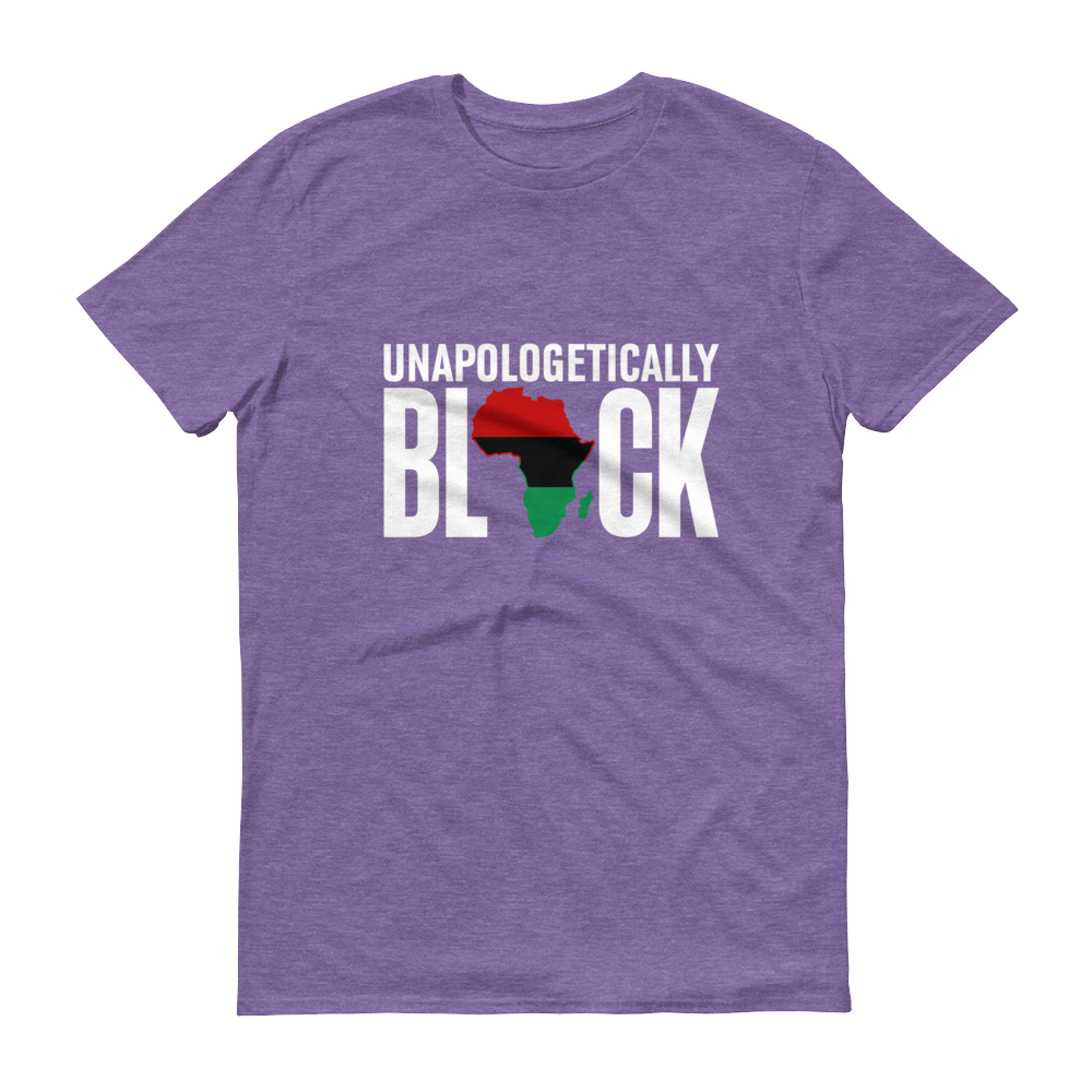 Unapologetically Black RBG Unisex Short sleeve t-shirt - Chocolate Ancestor