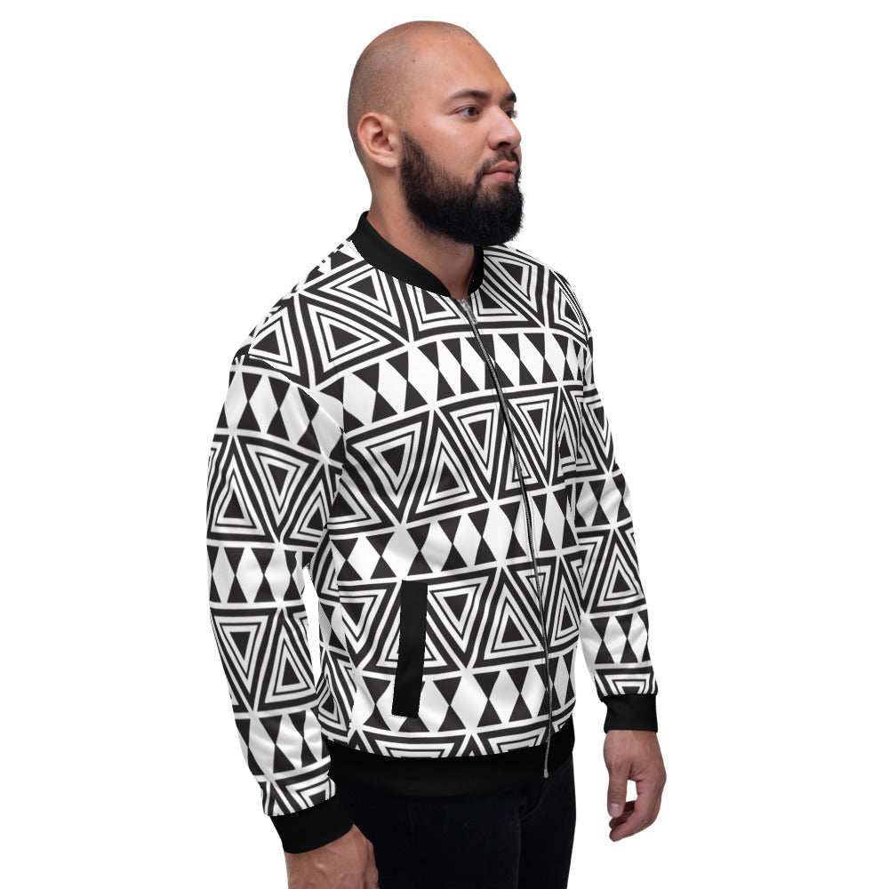 Afrocentric Geo Unisex Bomber Jacket