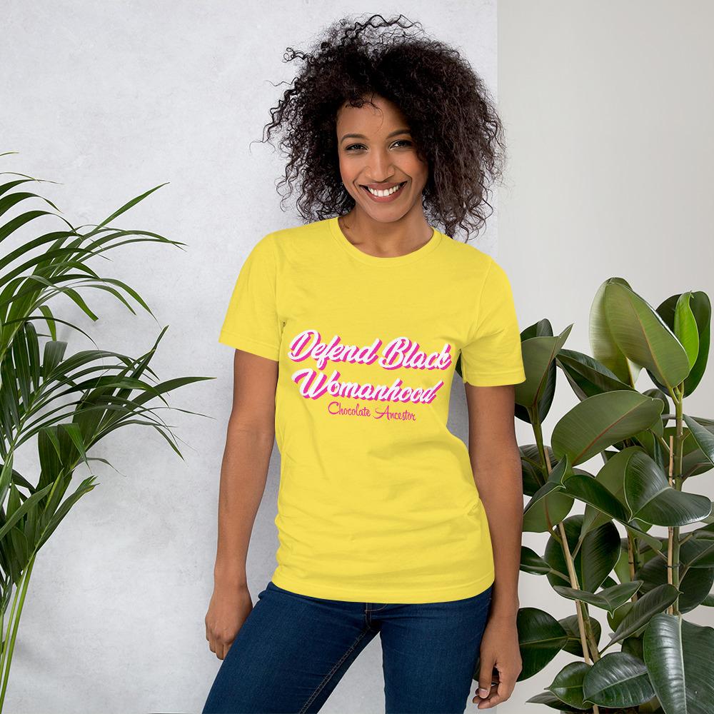 Defend Black Womanhood Short-Sleeve Unisex T-Shirt - Chocolate Ancestor