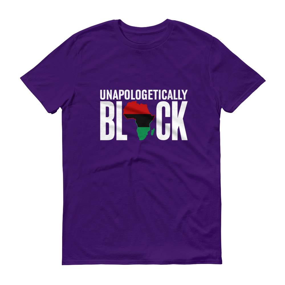 Unapologetically Black RBG Unisex Short sleeve t-shirt - Chocolate Ancestor