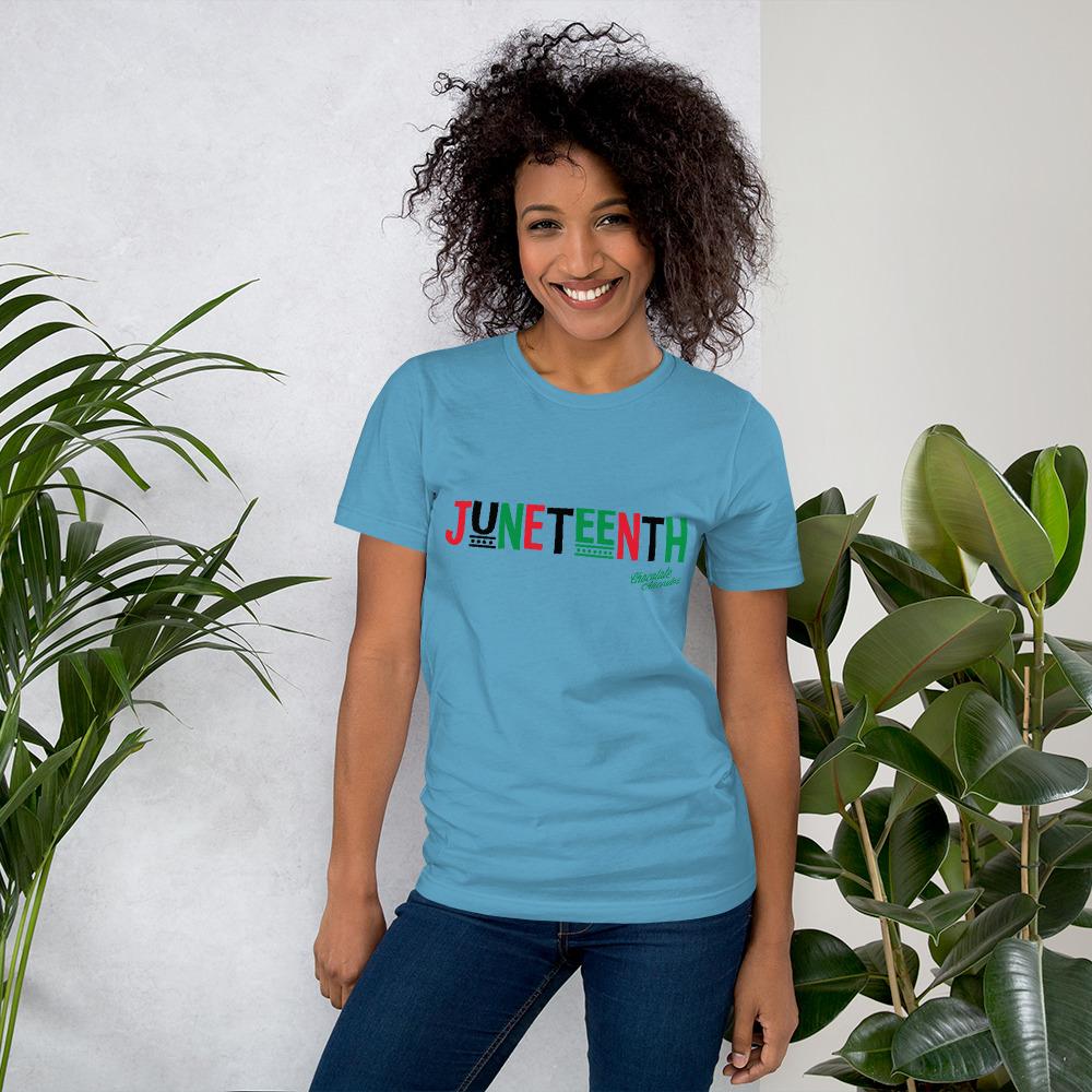 Juneteenth RBG Short-Sleeve Unisex T-Shirt - Chocolate Ancestor