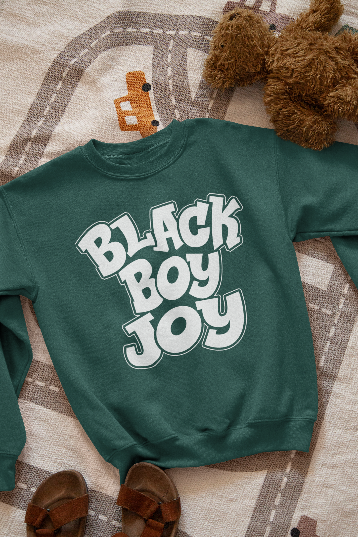 Black Boy Joy Kids' Crewneck Sweatshirt