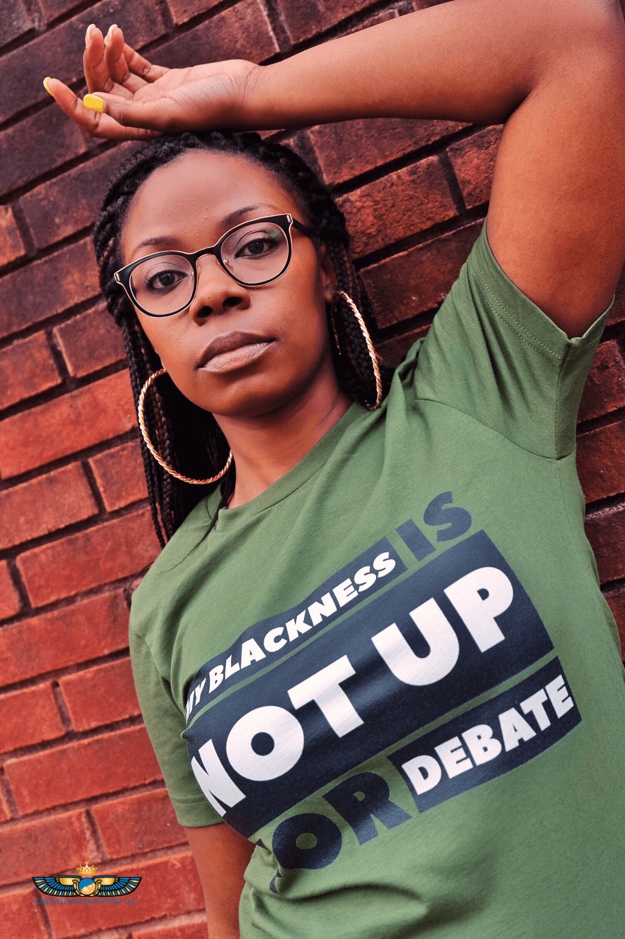 My Blackness is NOT up for Debate Short-Sleeve Unisex T-Shirt - Chocolate Ancestor