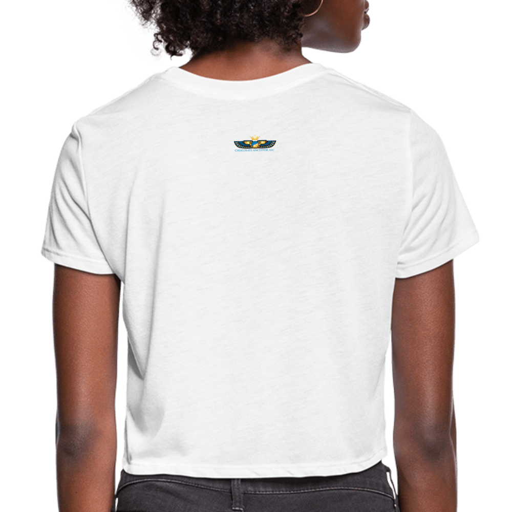 Nobody's Free Until Everybody's Free Fannie Lou Hamer Women's Crop Top (Style 2) - Chocolate Ancestor