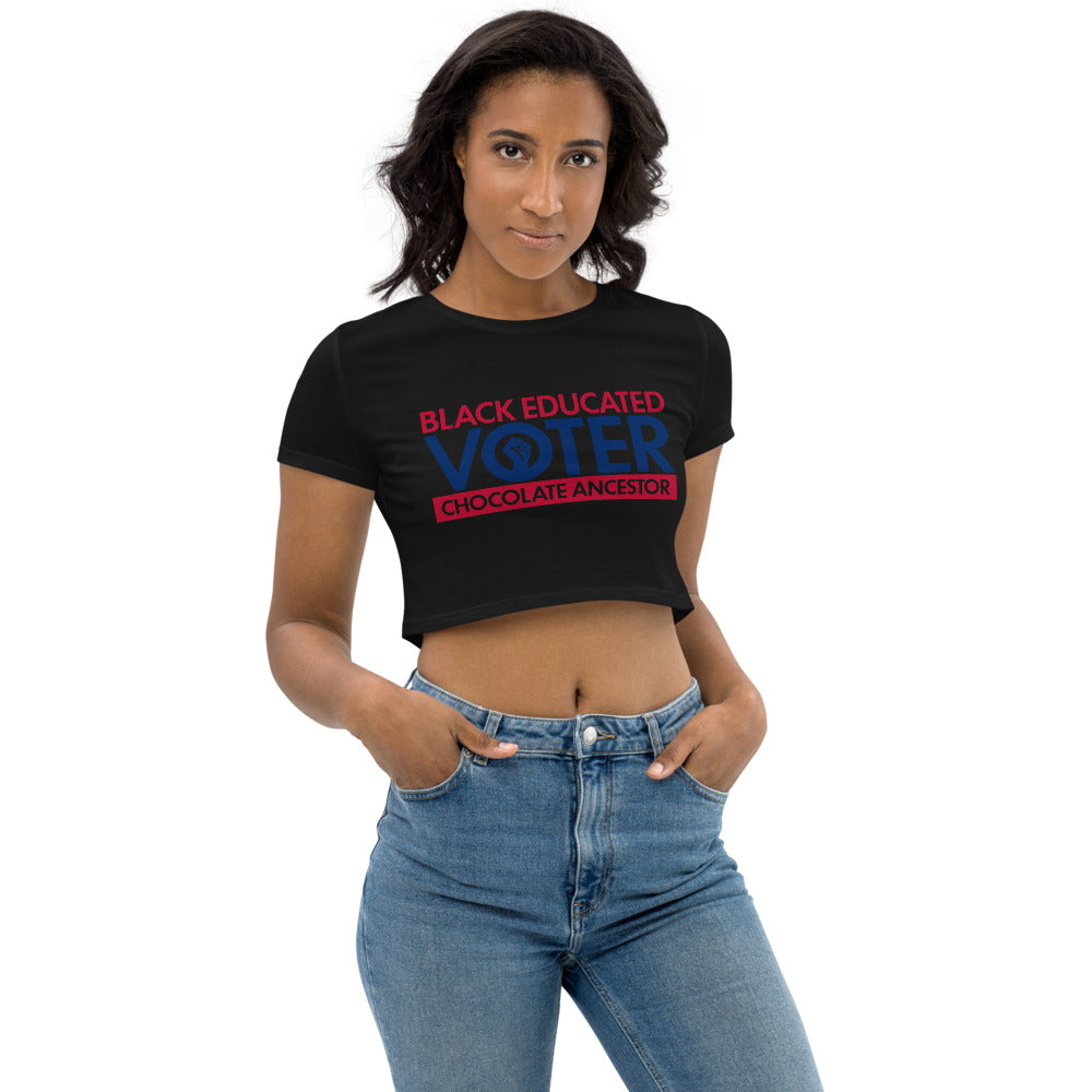 Black Educated Voter Women's Crop Top