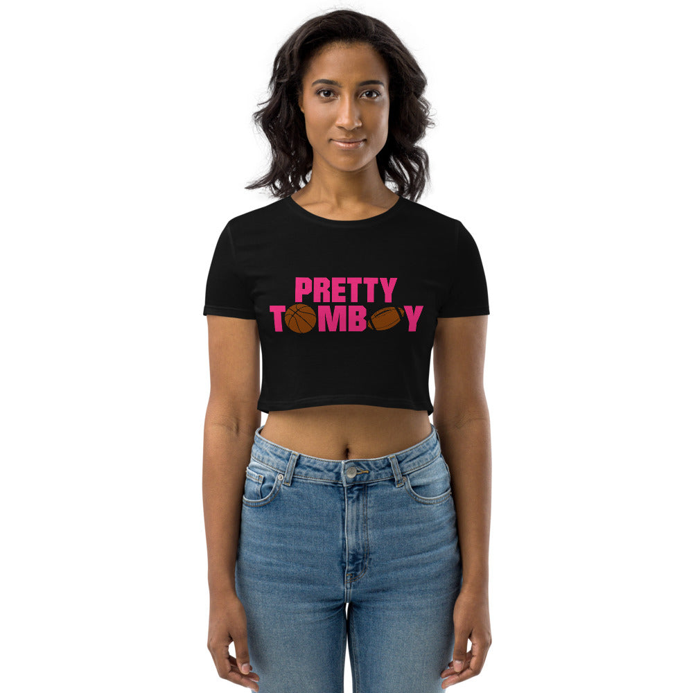 Pretty Tomboy (Pink) B/F Ladies' Crop Top