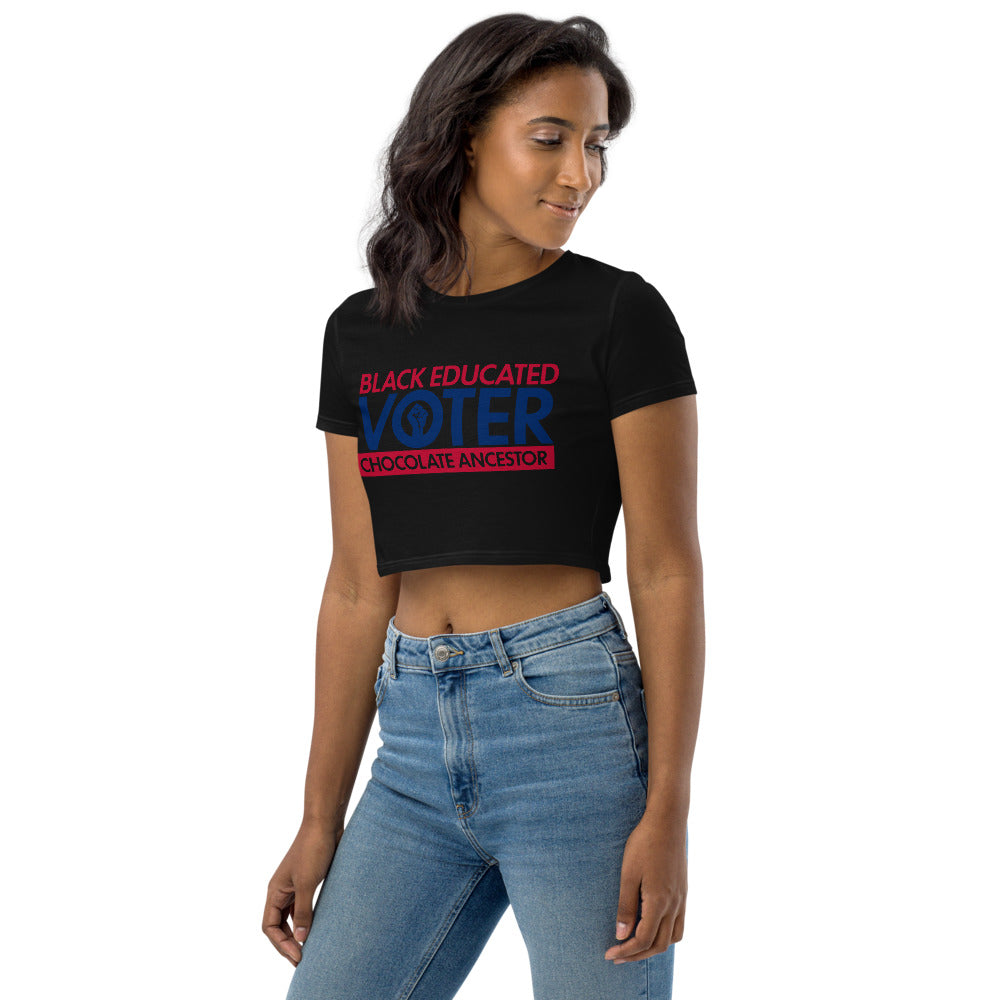 Black Educated Voter Women's Crop Top